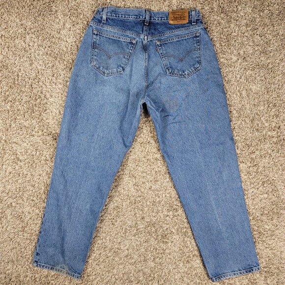 VTG Levi's 545 Orange‎ Tab Baggy Jeans Men's Size 32x29 Loose Tapered Denim Y2K